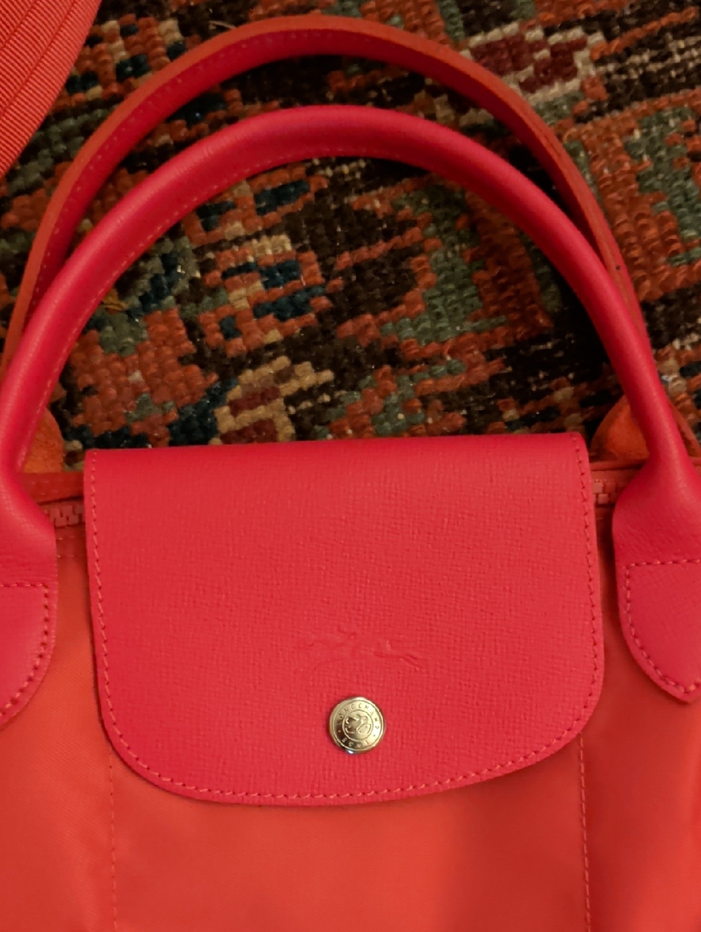 Longchamp Convertible Women's Tote Bag in Red - Picture 2 of 3